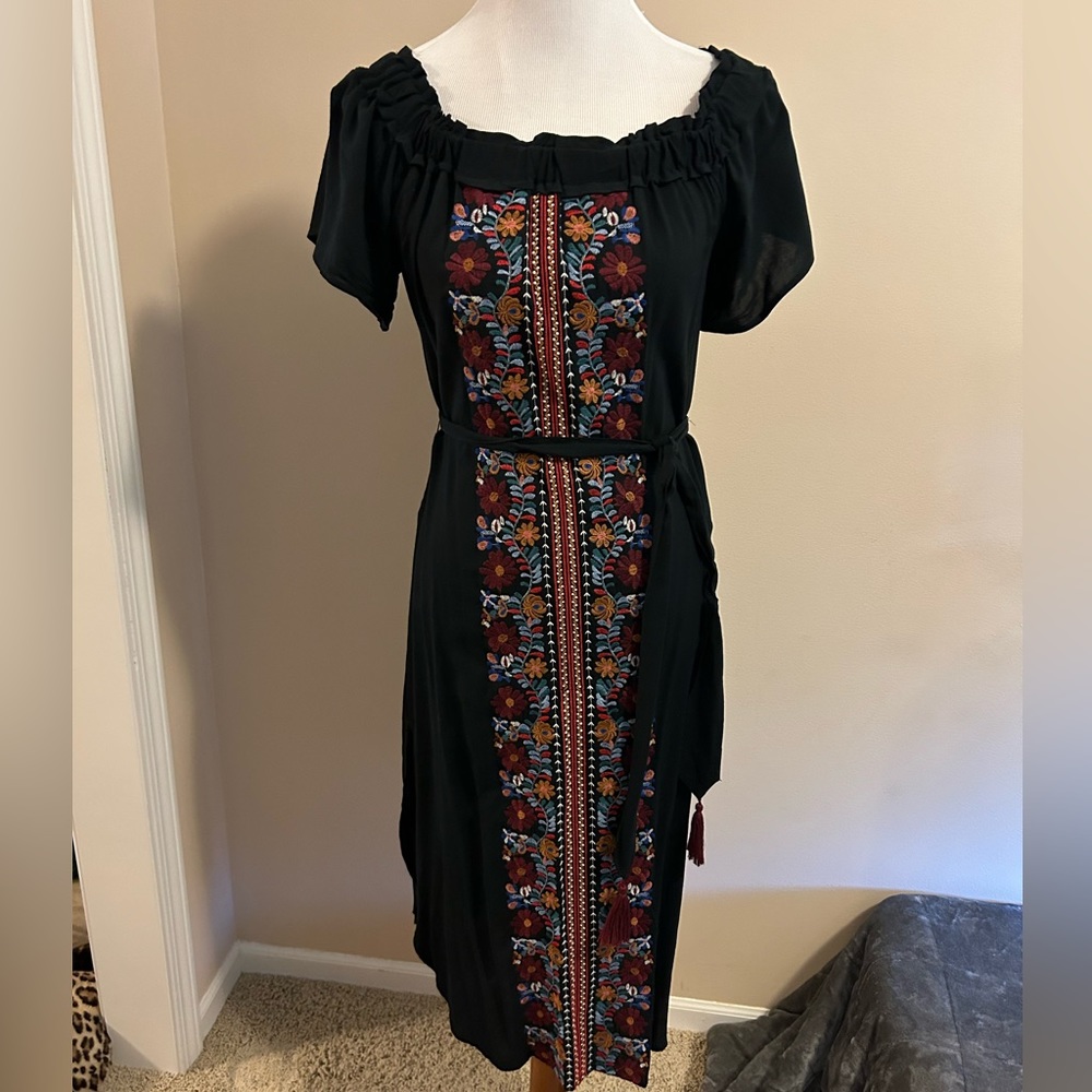 Black dress with Latin flare